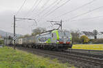 Siemens Vectron 475 419-8 der BLS fährt am 13.11.2024 Richtung Station Salina Raurica.