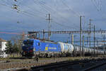 Siemens Vectron 475 901-5 der WRS durchfährt am 09.01.2025 den Bahnhof Pratteln.