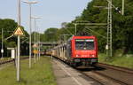 482 040-3 von SBB-Cargo kommt aus Richtung Mönchengladbach-Hbf,Rheydt-Hbf,Wickrath,Beckrath,Herrath,Erkelenz,Baal,Hückelhoven-Baal,Brachelen mit einem Autoleerzug aus Ostdeutschland nach