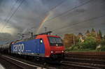 SBB Cargo 482 014 mit Kesselzug am 12.9.17 in Düsseldorf-Rath