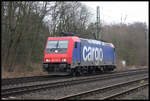 SBB Cargo 482042 durchfährt hier am 28.1.2018 um 14.53 Uhr den Bahnhof Natrup Hagen in Richtung Münster.