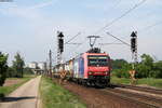 Re 482 032-0 mit dem DGS 43017 (Hamburg Billwerder Ubf-Gallarate) bei Wiesental 18.5.18