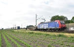 482 029-6 mit Sattelauflieger unterwegs in Richtung Hamburg.