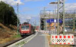 482 022-1 von der SBB-Cargo kommt  mit einem Autolleerzug aus Safenwil(CH) nach Zeebrugge-Ramskapelle(B) und kommt aus