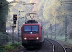 482 003-1 von SBB-Cargo kommt aus Richtung Köln,Aachen-Hbf und fährt durch Aachen-Schanz mit einem Containerzug aus Gallarate(I) nach Antwerpen-Oorderen(B) und fährt in Richtung