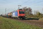 SBB-Cargo 482 047-8 mit einem Öler gen Basel in Kaarst Broicherseite am Nachmittag des 3.11.2018