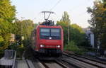 482 002-3 von der SBB-Cargo kommt aus Richtung Aachen-West mit einem Containerzug aus Antwerpen-Oorderen(B) nach Gallarate(I) und fährt durch Aachen-Schanz in Richtung