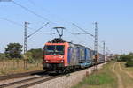 Re 482 015-5 mit einem LKW Walter KV Zug bei Wiesental 22.4.20