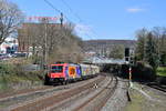 482 038 mit dem Papierzug aus Schwedt(Oder) am 29.03.2019 in Wuppertal-Sonnborn