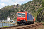 SBB 482 011-4 unterwegs für ChemOil durchfährt St Goarashausen am 28.07.2020