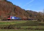 Re 482 036-1 und Re 482 047-8  Jim Knopf  am Zugschluss mit dem DGS 41689 (Wismar-Frauenfeld) bei Sulz 15.11.20