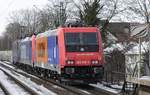 Nachschuss auf das Trio 421 731-6, 484 013 und 482 039-5 (Neuss Süd am 14.02.2021).