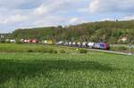 SBB Cargo 482 001-5 mit einem KLV Richtung Fulda, am 19.05.2021 in Oberhaun.