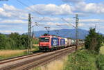 Re 482 009-8 und Re 482 002-3 mit dem DGS 430444 (Gallarate - Ludwigshafen BASF) bei Köndringen 10.6.22