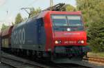 Eher seltener Gast in Datteln (nrdliches Ruhrgebiet): SBB 482 023-9 mit Kohlewagen am 24.08.2007.