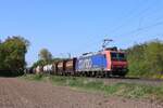 482 010-6 (SBB Cargo) mit einem Containerzug in Ratingen Lintorf, 28.