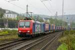 SBB 482 001-5 mit Winner-KLV in Wuppertal Steinbeck, am 29.04.2023.