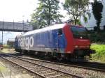 Re 482 034-6 ''Duisburg'' whrend den Vorfhrfahrten im Depot Erstfeld am 8.9.07