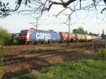 SBB Cargo 481 004 durchfhrt mit einem Kesselwagenzug den Bf Asperg in Richtung Norden. 09.09.2003 