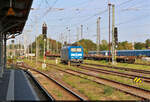 Re 482 033-8 (185 063-3) genießt die Abendsonne auf einem Abstellgleis in Stendal Hbf.