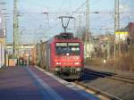 482 028-8 (ChemOil) mit einem GZ in Richtung Aachen-West, bei der Durchfahrt von Dren.