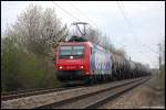 Re 482 034  Duisburg  wurde am 23.04.08 mit einem Kesselwagenganzzug am Km 75,8 der Remsbahn (KBS 786) bildlich verewigt.