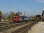 482 048 (SBB Cargo) mit einem Ganzzug am 24.10.2008 in Brixlegg.