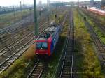 Schon wieder 482 009 von SBB Cargo! Am 25.10.08 konnte ich sie schon in Bitterfeld ablichten und nun hier am Rbf Halle/Saale.