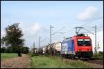 Mit einem kurzen lzug ist 482 039 in den Morgenstunden des 02. September 2008 auf der KBS 702 zwischen Muggensturm und Malsch mit Fahrtrichtung Karlsruhe unterwegs.