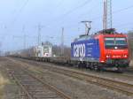 482 027-0 der SBB Cargo am 7.3.2009 in Ratingen-Lintorf 