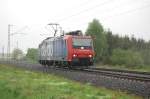 482 034-5 der SBB Cargo am 29.04.2009 im strmenden Regen bei Woltorf