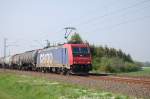 482 042-9 der SBB Cargo am 30.04.2009 bei Woltorf