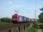 482 045-2 rollt am 26.04.09 mit dem DGS 43677 ALSK - Novara durch Reinfeld (Holst.) Richtung Bad Oldesloe.