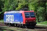 481 018-9 (SBB Cargo) fhrt am 9. Mai 2009 um 11:27 Uhr durch Duisburg Neudorf