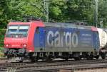 Die 482 011-4 der SBB Cargo bei der Ausfahrt Aachen West am 16.05.2009