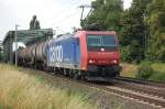 482 034-6 SBB Cargo mit Kesselwagen Ganzzug am 04.07.2009 kurz nah berquerung des Mittellandkanals bei Peine