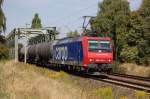 482 015-5 SBB Cargo am 26.08.2009 kurz nach berquerung des Mittellandkanals bei Peine