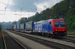 SBB 482 043-7 befrderte am 18.09.2009 einen Containerzug Richtung Wien.