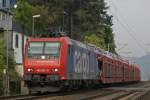 SBB Cargo 482 001 durchfhrt am 21.10.09 Kaub