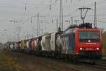 SBB Cargo 482 019 durchfhrt am 31.10.09 Ratingen-Lintorf