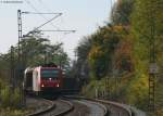 Re 482 021-3 mit H Wagen bei Efringen Kirchen 24.10.09