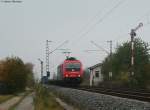 Re 482 043-7 mit einem Mischer an der Bk Basheide 29.10.09