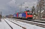 SBB Cargo 482 027-0 + 482 082-8 Lintorf 30 Januari 2010