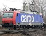 482 015-5 der SBBCargo in Gremberg am 6.2.2010