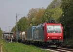 482 009-8 der SBB Cargo als Umleiter wegen einer Streckensperrung bei Kln-Ehrenfeld (PU) bei Km 26.0 der KBS485 bei Geilenkirchen, 28.4.10