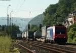 Re 482 047-8 mit einem KLV gen Norden in Oberwesel 20.7.10