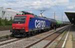 482 032-0 durchfhrt hier Pforzheim Hbf mit einem Kesselzug. 10.08.2010 