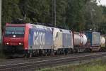 SBB Cargo 482 034 schleppt am 1.10.10 WLB ES 64 U2-060 durch Ratingen-Lintorf  Gru an den Tf!