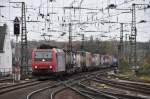 482 019-7 von SBB-Cargo nhert sich dem Hbf Aachen, auf dem Weg nach Aachen-West.