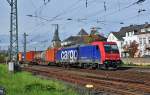 482 035-3 der SBB-Cargo fhrt durch den Bf Remagen Richtung Sden - 26.10.2010